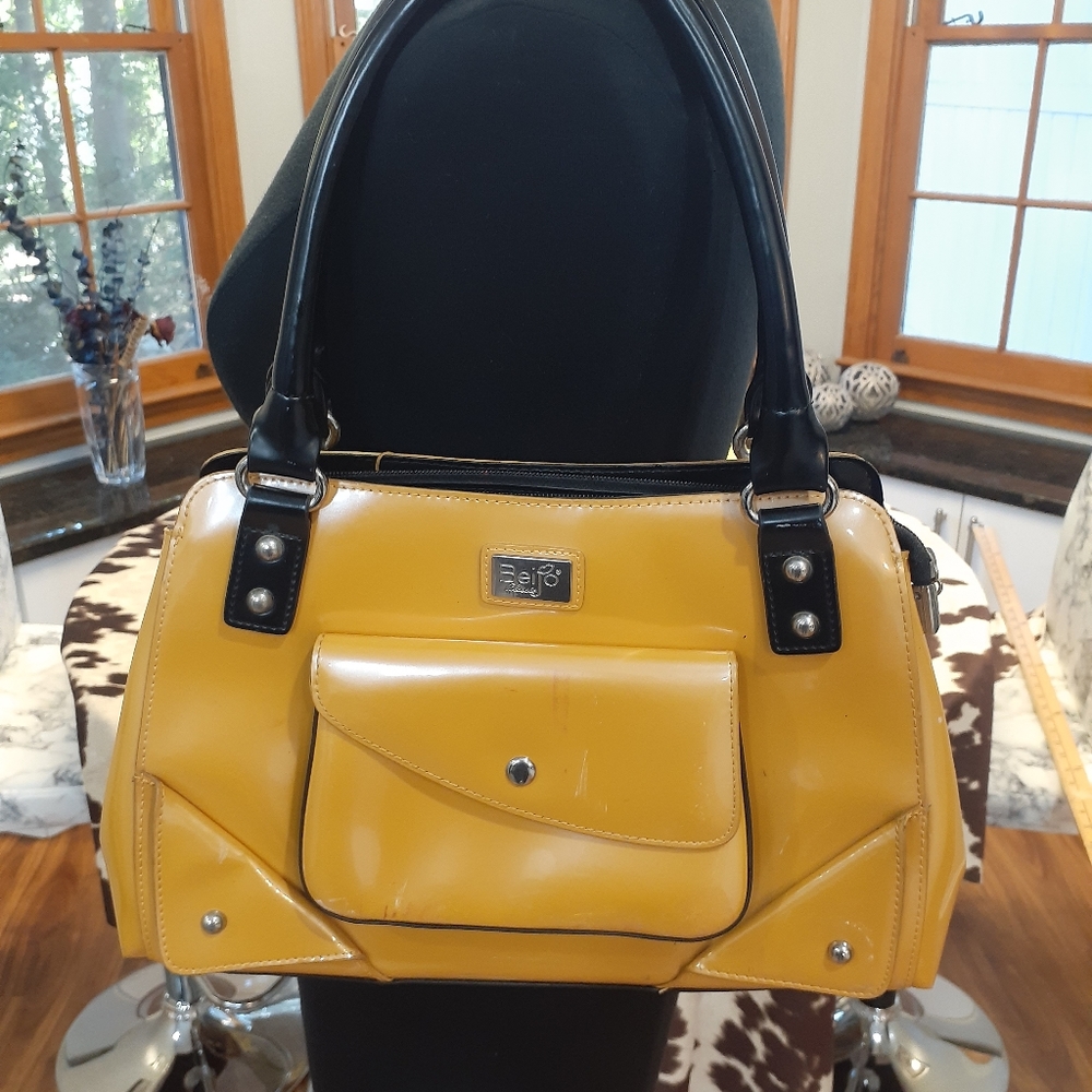 Brown and gold Beijo shoulder bag